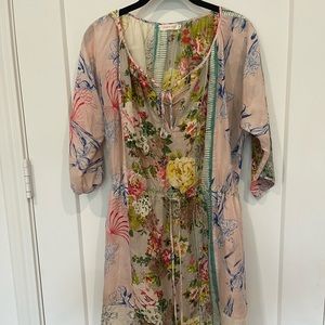 Johnny Was dress with slip